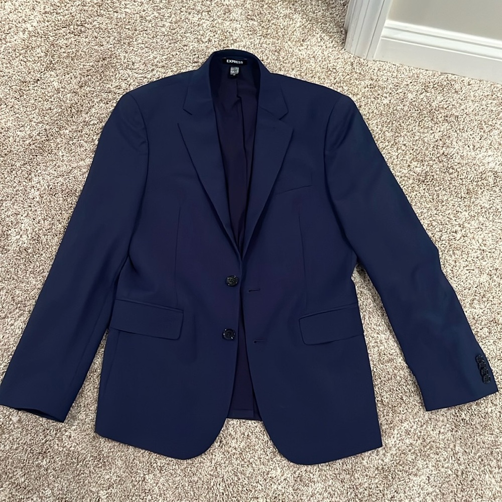 Express navy slim matching set suit, PERFECT CONDITION